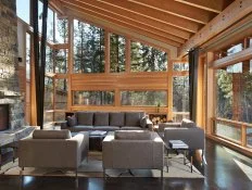 Rustic, Modern Living Room