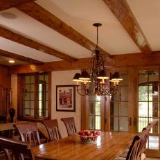 Traditional Dining Room With Craftsman Appeal