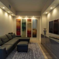 Modern Media Room Projects Class and Comfort