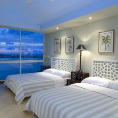 Resort Hotel Bedroom With Bay View