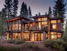 Modern Mountain Home on Lake Tahoe with Window Walls
