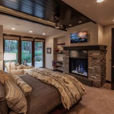 Modern Mountain Master Bedroom