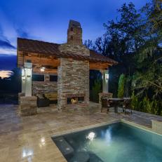 Tuscan-Inspired Pool and Cabana is Welcoming