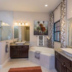 Traditional Master Bathroom Full of Texture