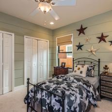 Country-Inspired Bedroom With Wrought Iron Details