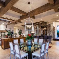Open Floor Plan Dining Room and Kitchen
