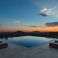 Infinity Pool Overlooking Arizona Desert