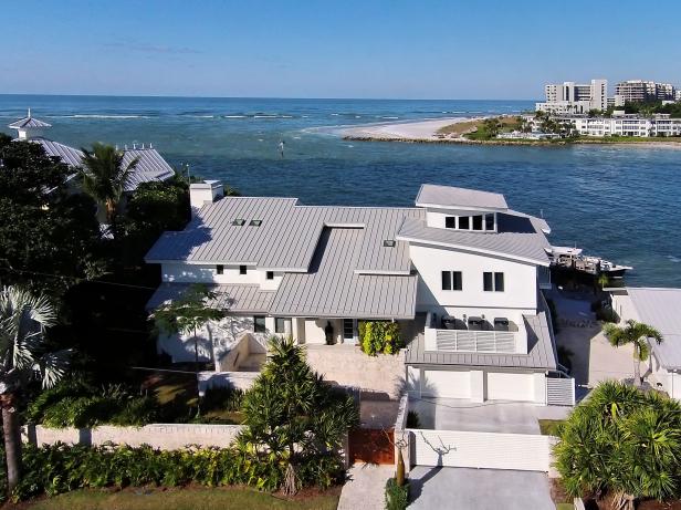 Coastal Contemporary Home Right On the Ocean