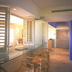 Condominium Entryway With Tropical Touches