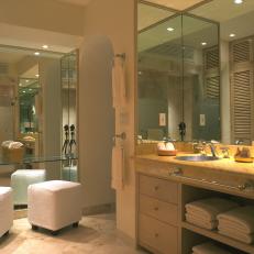Bathroom With Vanity Seating Area