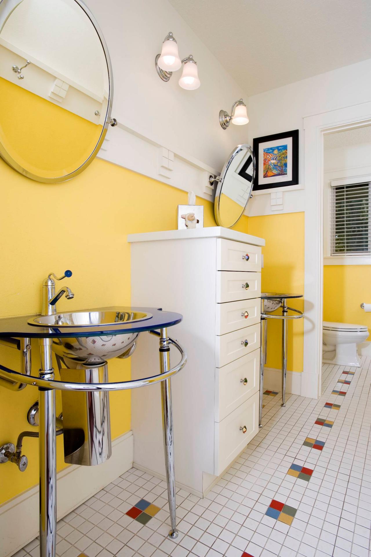 10 Yellow Bathroom Ideas HGTV's Decorating & Design Blog HGTV