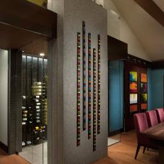 Eccentric Wine Room Boasts Glass Walls