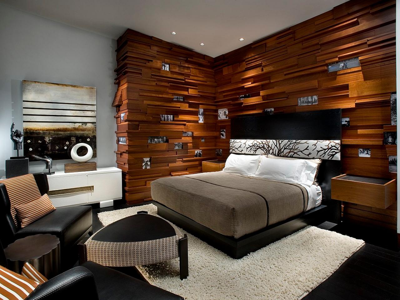 Custom Wood Accent Wall Wows In Neutral Bedroom Hgtv