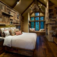 Rustic Master Bedroom Is Grand, Inviting