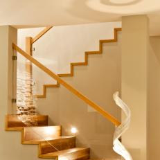 Stairwell and Spiral Sculpture