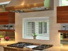 Stainless Steel Range Hood and Oven