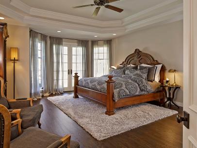 Transitional Master Bedroom With Double Tray Ceiling Hgtv
