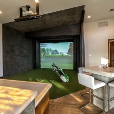 Bonus Room Boasts Golf Simulator