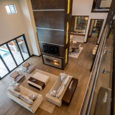 Contemporary Two Story Great Room