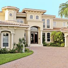 Neutral Traditional Home with Mediterranean Influence