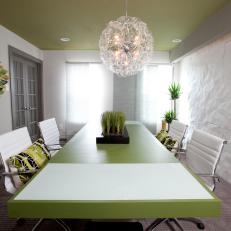 Home Office With Modern Conference Table