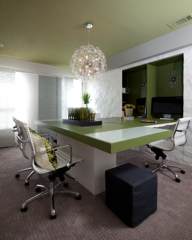 Home Office with Unique Modern Features HGTV