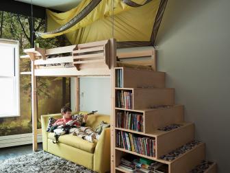 Bunk Bed Staircase Bookcase