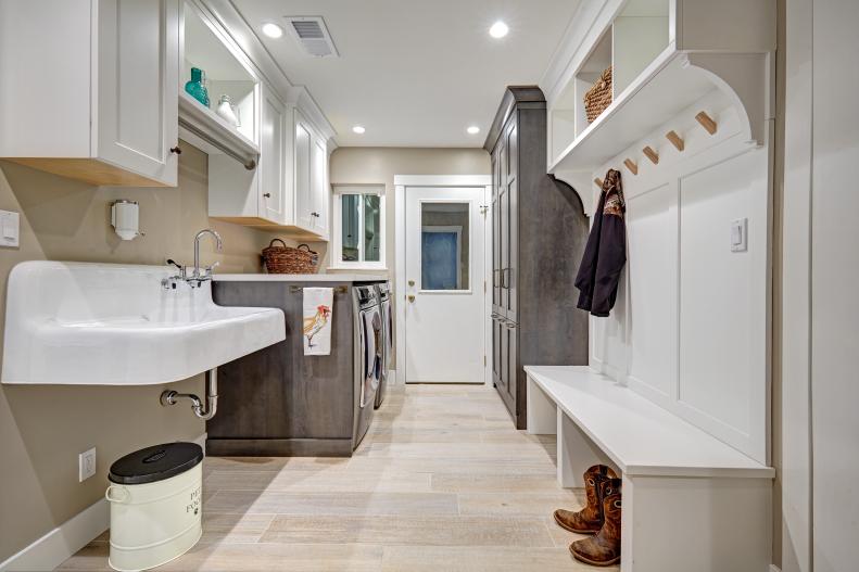 Laundry-Mudroom Combination With Storage