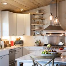 Cottage-Style Kitchen With Contemporary Flair
