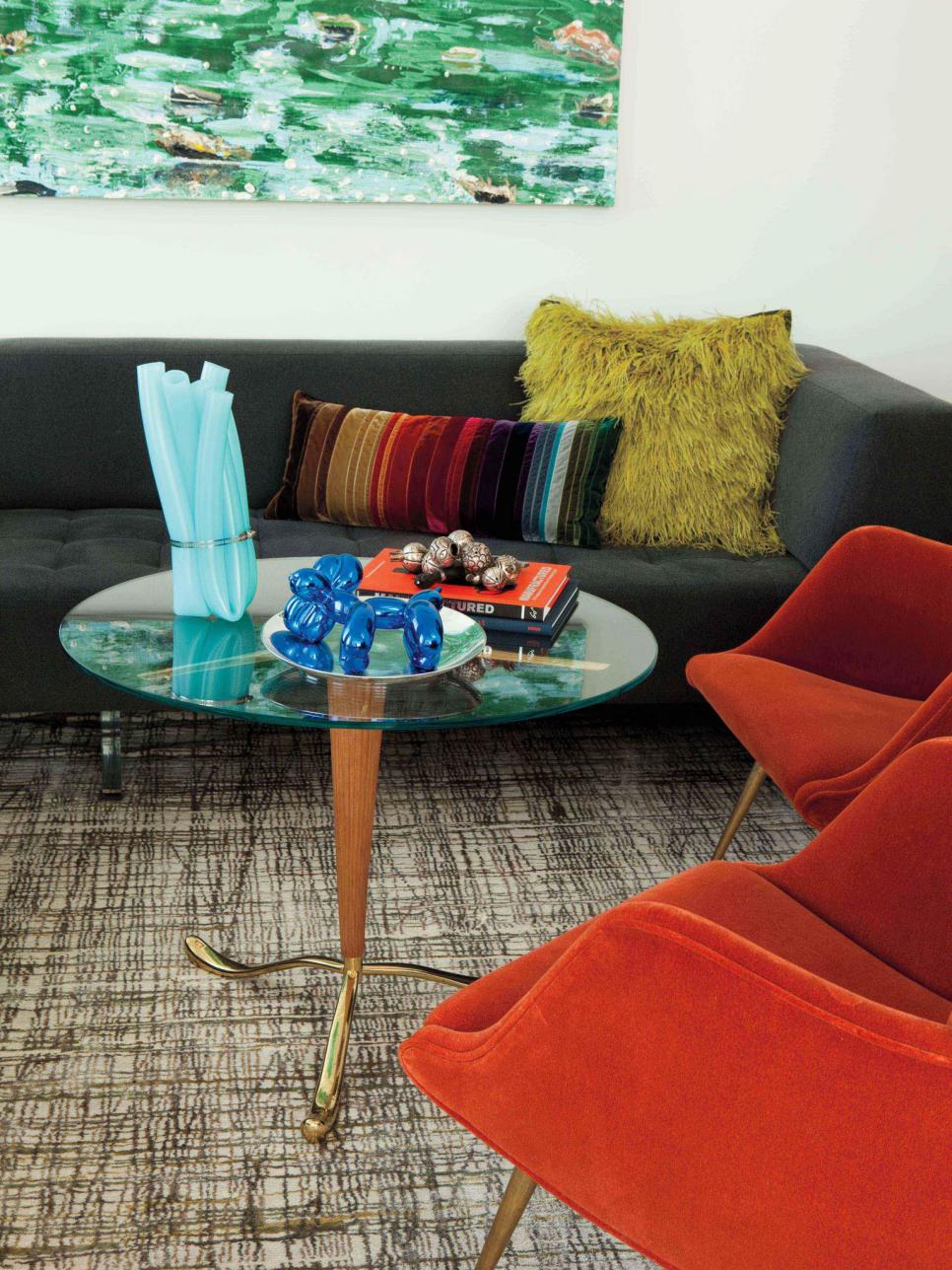 Modern Living Room With Colorful, Eclectic Decor | HGTV