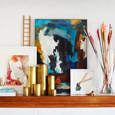 Mantel With Chic Accessories
