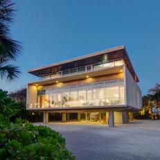 Home Exterior: Oceanfront Contemporary in Osprey, Fla.