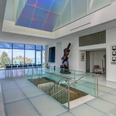 Central Atrium: Oceanfront Contemporary in Osprey, Fla.