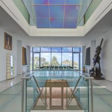 Prism Staircase: Oceanfront Contemporary in Osprey, Fla.