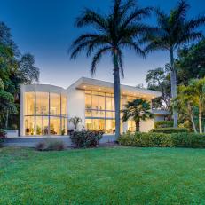 Exterior and Grounds at Night: Oceanfront Oasis in Sarasota, Fla.