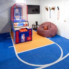 Basketball Arcade in Basement