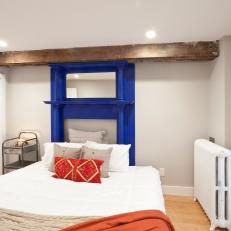 Reclaimed Mantel as Statement Piece and Headboard
