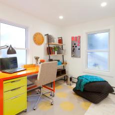 Colorful Modern Home Office