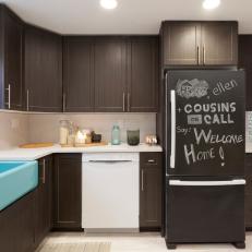 Chalkboard Paint Refrigerator For Notes
