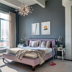 Soft-Hued Master Bedroom Presents Glamorous Modernity