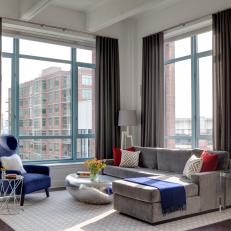 Living Room Redo Incorporates City View