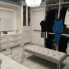 Walk-In Closet With Dressing Area and Custom Storage