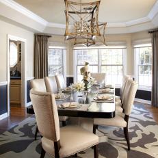 Contemporary Dining Room Exudes Sophistication