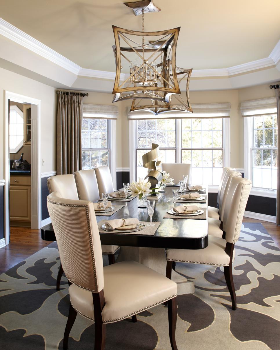 Contemporary Dining Room Exudes Sophistication | HGTV