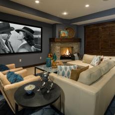 Media Room for a Vacation Home