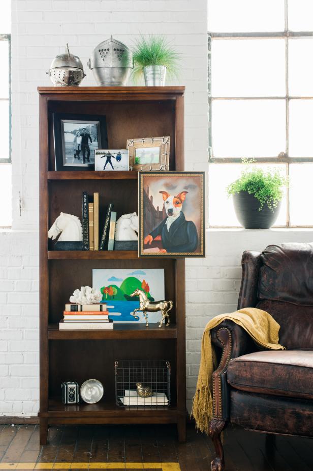 How To Style A Bookshelf Styling Tips One Thing Three Ways Hgtv - Bookshelf Ideas Home Decor