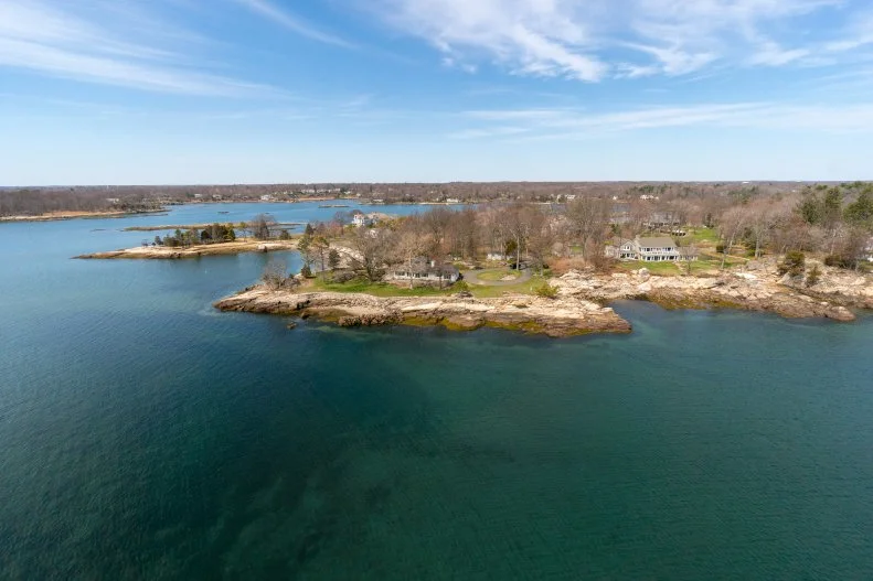 View of Home on Contentment Island in Connecticut