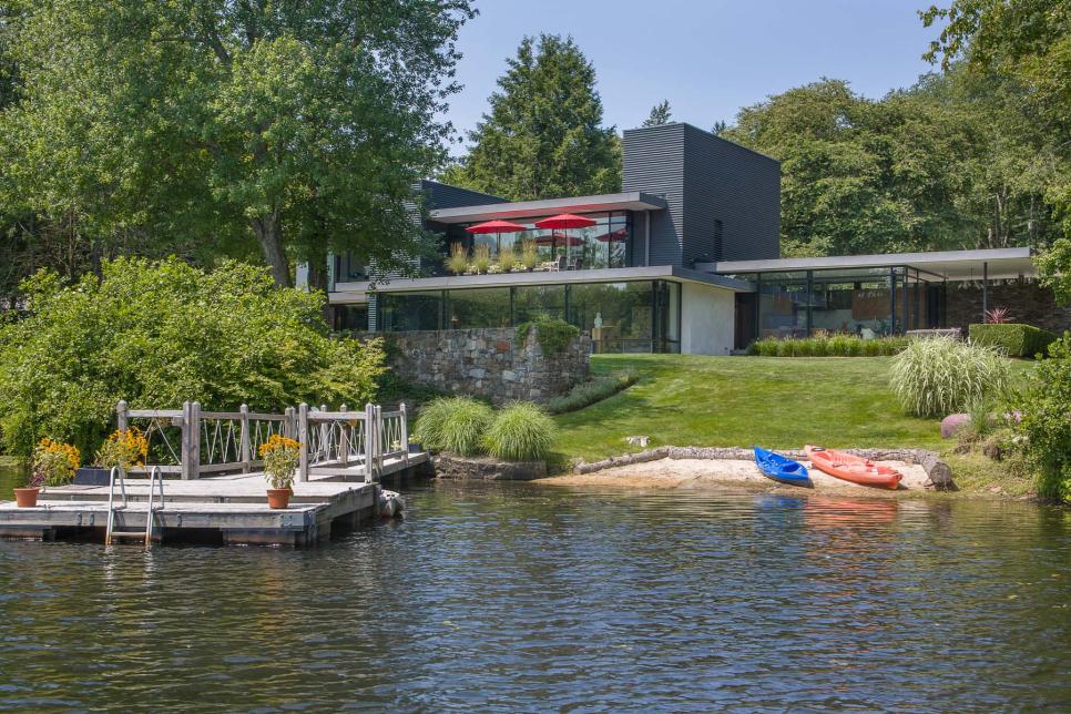 Tour a Midcentury Modern Lake House in Bedford, N.Y. Ultimate House Hunt 2015 HGTV