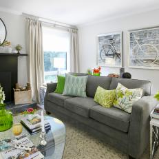 Bright Stylish Contemporary Living Room
