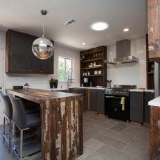 Modern Kitchen With Rustic Elements